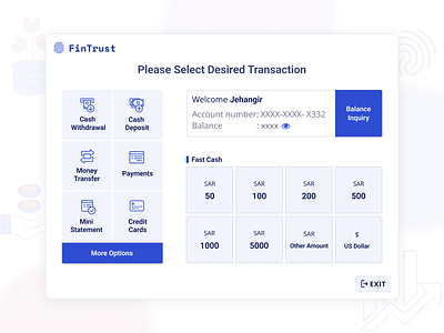 ATM Interface Design atm atmui concept design interface ui ux