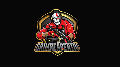 Grimreaper Esport Logo Concept branding design graphic design illustration logo logo design mascot mascot logo vector