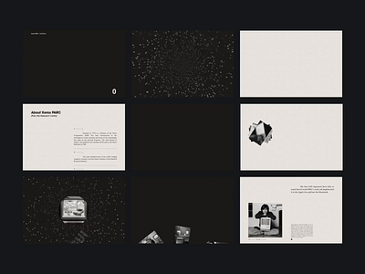 Xerox PARC animation motion photo storytelling typography ui ux web webdesign