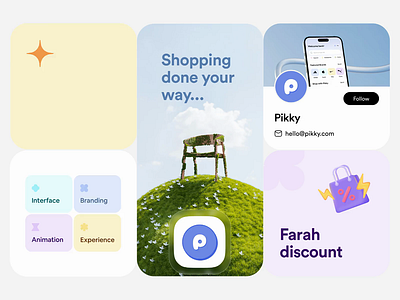 Pikky – Buy Now, Pay Later | FinTech Branding 3d animation app animation banner bilboard branding ecommerce finance fintech fintech branding illustration logo product resimpl shopping ui ui animation ux