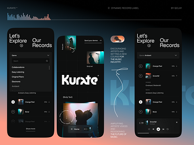 Music Player Mobile App app design apple music audio book concert app event interface label minimal mobile app mobile design music music app music player player ui playlist podcast podcasts sound spotify streaming