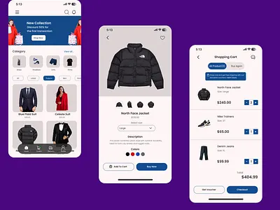 E - commerce application dress e commerce fashion graphic design mobile ui uidesign user experience ux desing