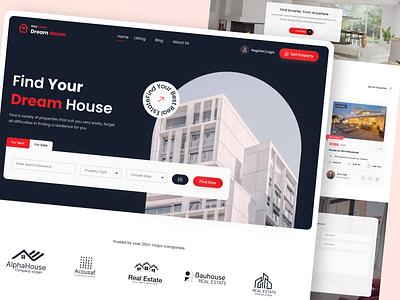 Real Estate Landing Page 3 real estate agents 3 real estate company branding dagency real estate firm dg real estate agency graphic design j j real estate management landing page that sells landing real estate company real estate agent landing page real estate landing page example ui