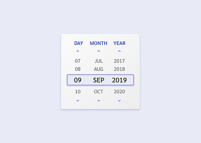 Date Picker #DailyUI #80 app dailyui date date picker design picker ui ux