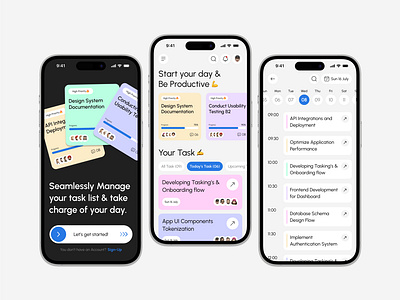 Task Management App Modern UI Design app ui figma gausul gausul haque nasif task management app task management ui task management web task manager dashboard ui ui design ui designer uiux