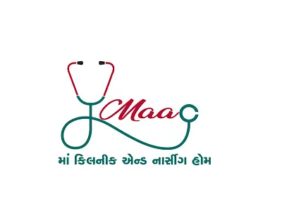 Unique logo for Doctor clinic design doctor eye catching graphic design gujarati font logo medical unique