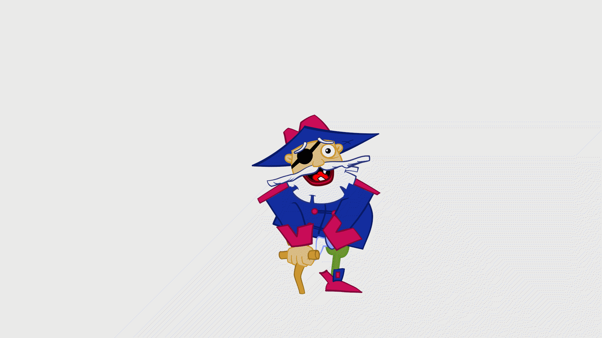 Pirate animation balance character creature guy illustration motion graphics pirate pose