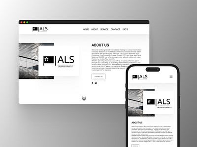 Shanghai ALS International Trading Co. Ltd UX Design figma ui ux uxdesign