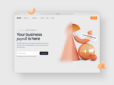 Website Design Payroll Company | UX UI Webdesign 3d branding graphic design logo ui ux web webdesign