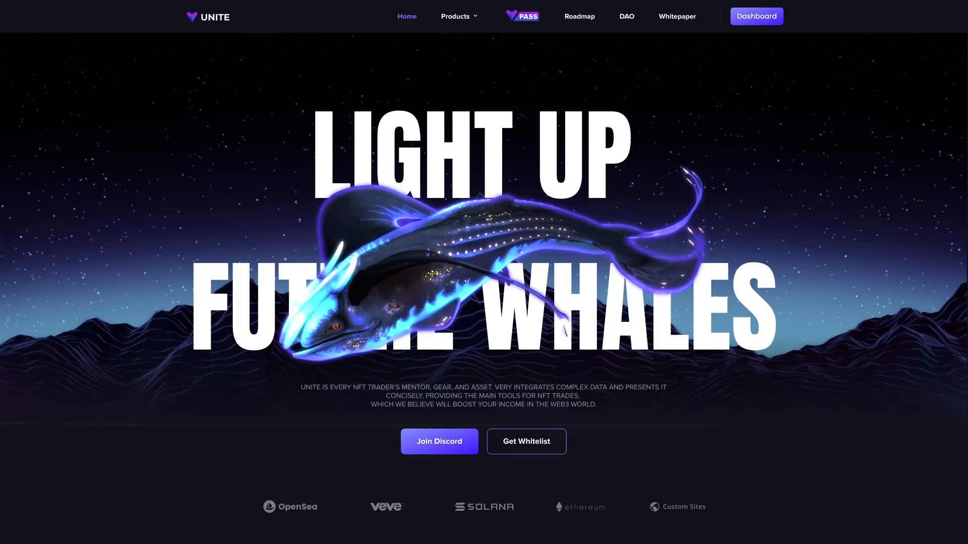 Example of Blockchain nft web design