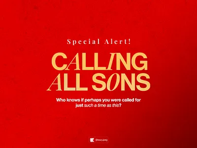 Calling all sons Poster Design africa artificial intelligence calling sons christian poster church graphics israel afolarinde poster design sermon series visual poster