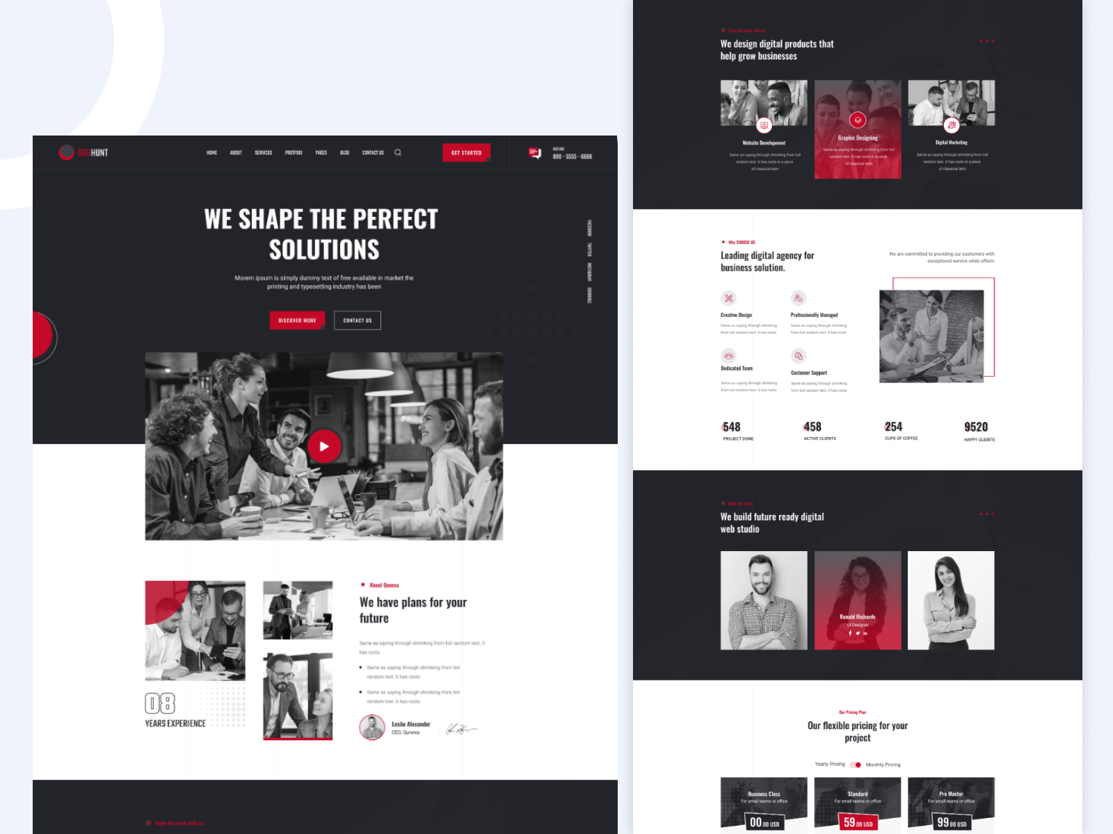 Digital Agency Figma Template by Razaur Rahman on Dribbble