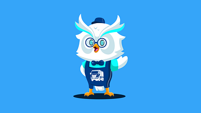 Owl Mascot Illustration branding design graphic design illustration logo design mascot mascot logo owl vector
