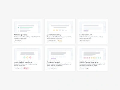 Survey Template Illustrations abstract dashboard feedback illustration product product design roadmap saas survey templates ui ui design ux ux design web web app web design