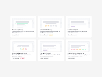 Survey Template Illustrations abstract dashboard feedback illustration product product design roadmap saas survey templates ui ui design ux ux design web web app web design