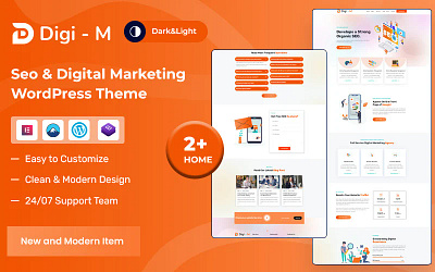 Digim – Seo Digital Marketing WordPress Theme agency business clean company consulting corporate digital marketing finance seo seo marketing services software technology