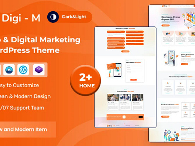 Digim – Seo Digital Marketing WordPress Theme agency business clean company consulting corporate digital marketing finance seo seo marketing services software technology