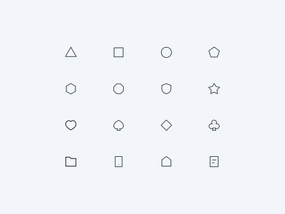 Geometric icons in a sharp linear style geometric icon design icon pack icon set icons line icon mingcute sharp