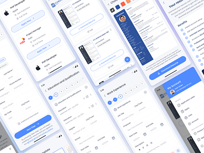 UI Design - CV Maker App app app design cv cv design cv maker cv template mobile app ui ui design