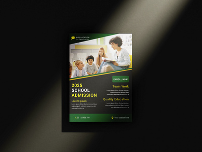 School Admission Flyer Template Design admission banner admission flyer admission flyer design admission flyer2024 admission open poster banner brochure education flyer flyer graphic design school school admission flyer school flyer school flyer design university