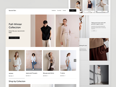 Fashion Brand Landing clean design fashion brand fashion website landing minimal ui ux website wesbite