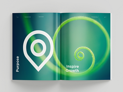 The Bonadio Group Annual Report: Section Pages accounting annual report brand identity corporate communication culture editorial design graphic design green growth inspiration layout marketing new era print design purpose report design symbol typography visual identity