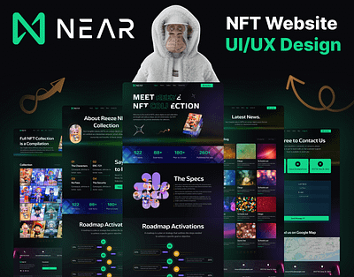 NFT website blockchain crypto art crypto landing page crypto website digital art nft nft landing page nft website web design web3 web3 landing page