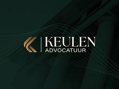 Keulen Lawyer - Branding branding gold graphic design green lawyer lawyfirm logo typography