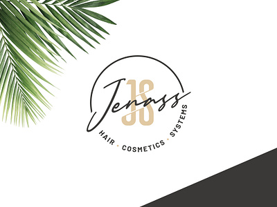 Jenass | Hair - Cosmetics - Systems black branding colors cosmetics design gold graphic design hair hair salon icon icons logo systems typography web design