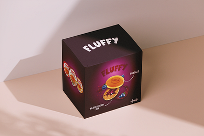 Box Packaging Design for Fluffy Pancake box design box packaging box packaging design box packaging mockup label design packaging design photo manipulation design product ad product ad design product advertisement product manipulation social media post social media post design