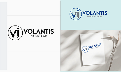 VOLANTIS INFRATECH LOGO branding graphic design logo