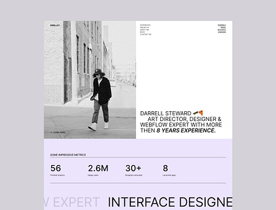 DRRLST — Webflow modern template for personal portfolio website design designer portfolio personal portfolio personal website portfolio portfolio template template template design ui uiux webflow webflow template webflow website website website design website portfolio