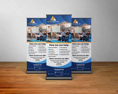 Corporate Roll Up Banner business banner corporate corporate banner corporate roll up banner graphic design logo retractable retractable banner