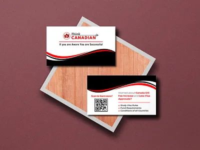 Visiting Card- Think Canadian animation branding design graphic design illustration logo motion graphics vector