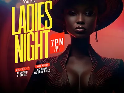 Club poster graphic design