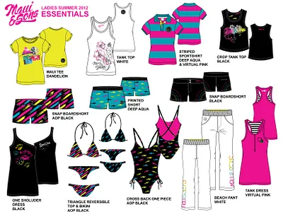 Maui Ladies Summer Collection fashion design tshirt design