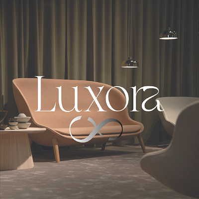 LITTLE BRAND IDENTITY OF LUXORA bran design graphic design logo luxe visual identity