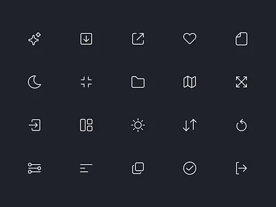 Flat line icons branding design download figma flat icon icons line minimal mobile outline pack set simple solid stroke vector