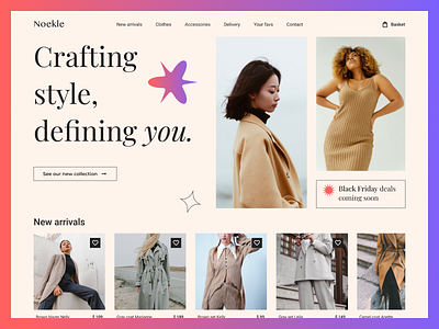 Fashion brand website fashionbrandwebsite screen ui ux visual design website