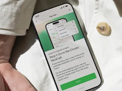 Lifesum - Create a meal tutorial design app design food mobile nutrition product wellness