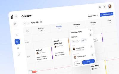 BERADY CRM - Calendar calendar crm ui ui ux design ux