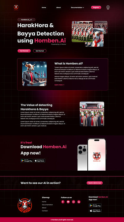 Homben.ai - Concept AI web UI design ai ai web ui ai website concept website graphic design homben ai modern modern ui web ui design web ui design inspirations