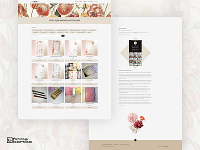Oszczędzanie Bez Wyrzeczeń / website + shop flowers graphic design shop website woocommerce wordpress