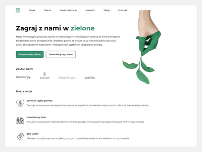 Eco friendly website eco ecosolution eko greenwebsite screen ui ux visual design websitdesign