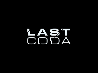 Last Coda // Logo Exploration black bold brand identity branding cracked dark design graphic design last logo logo design sharp word mark wordmark