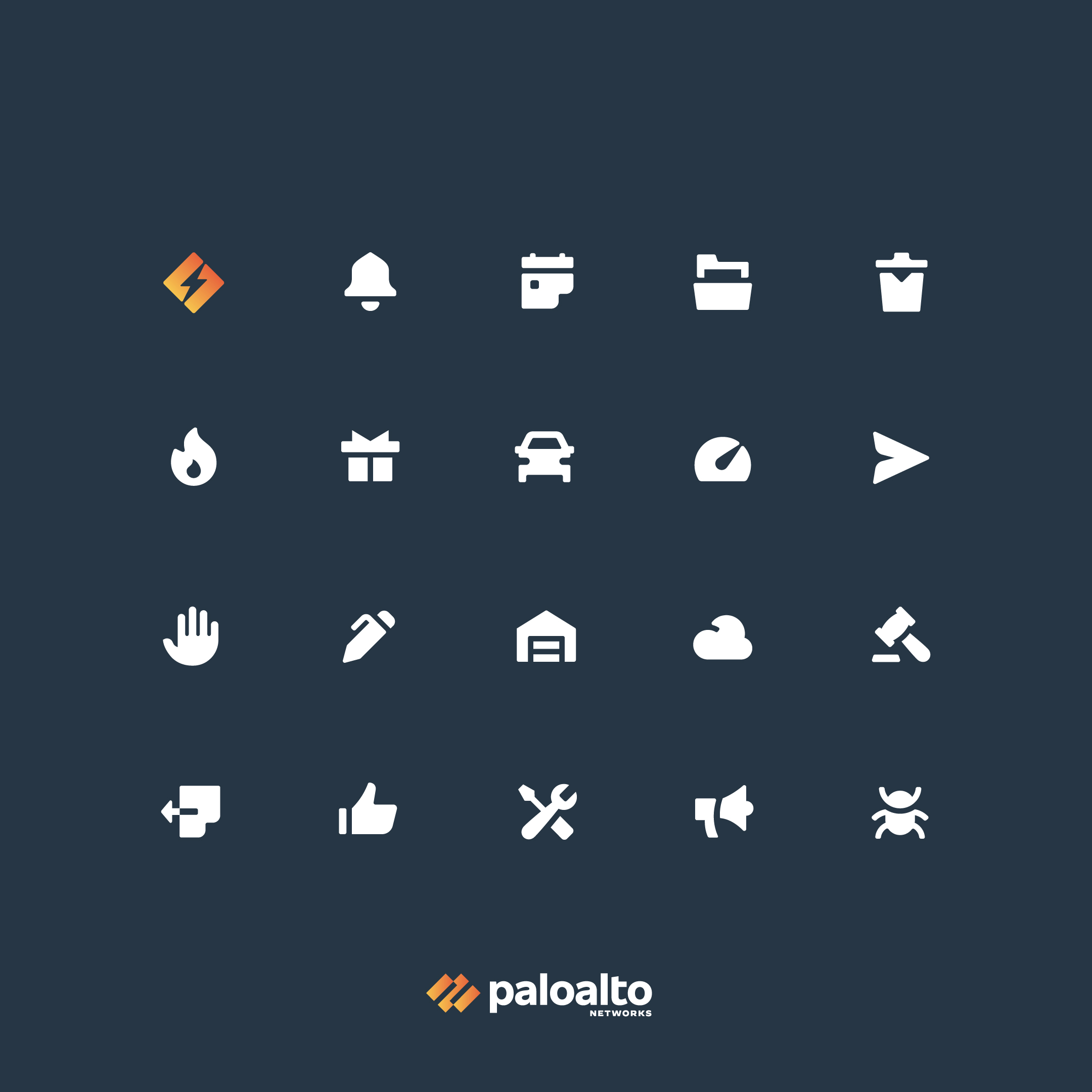 Palo Alto Networks — Icon Design System ai app cyber design filled glpyhs guidelines icon iconography marketing negative palo alto networks security set space system tech ui