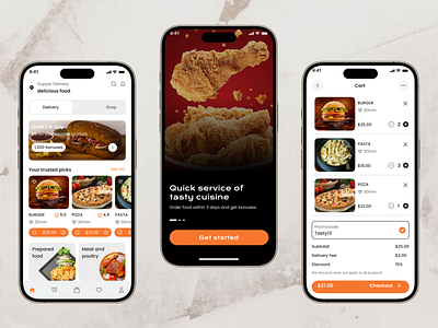 Mobile 2024 app branding community delivery design discover food food app food delivery app mobile mobile app ui new online booking trending ui ux