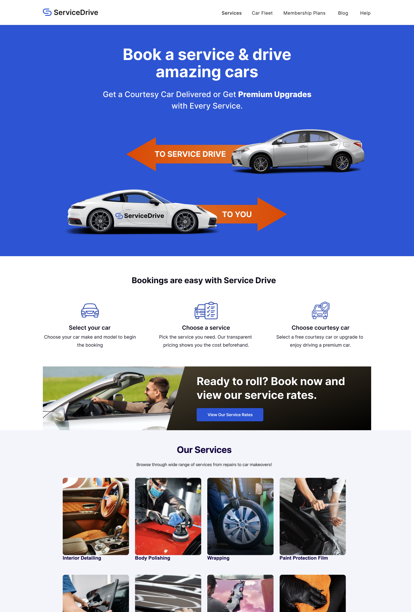 UI Design for Service Drive design ui ui design ui designer ux ux design web design website design