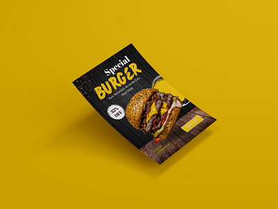 Burger Flyer Design brochure design burger poster flyer flyer design food flyer food flyer design food poster graphic design poster poster design resturant flyer