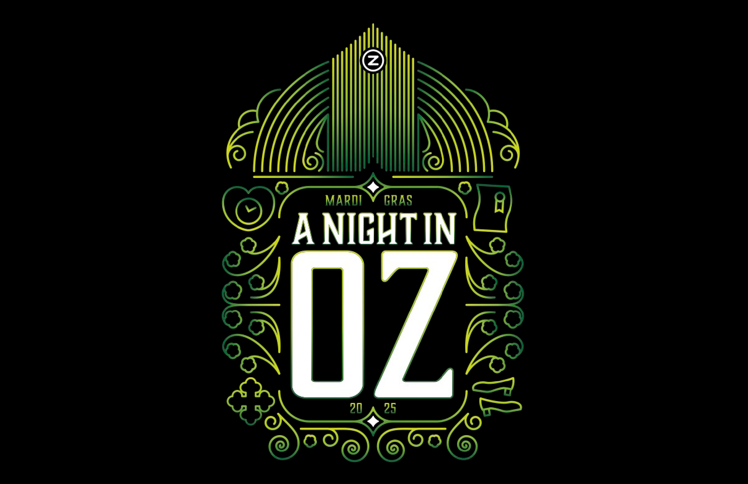 A Night In Oz graphic design illustration typography